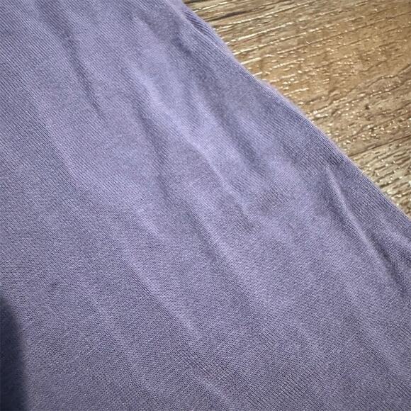 Wiwi Lavender Purple Wide-Leg Pull-on Pants Bamboo Comfort Size M Casual FLAWS - Picture 3 of 10